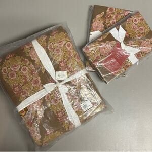 Pottery Barn Sabyasachi Maharani Print Duvet Cover Euro Shams King Cal King NWT